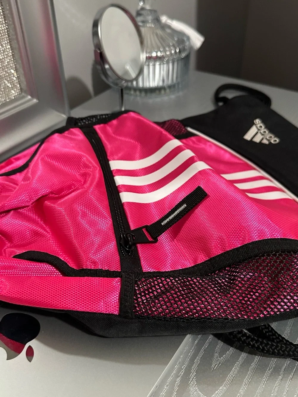 Adidas women’s Pink Drawstring Sports Bag